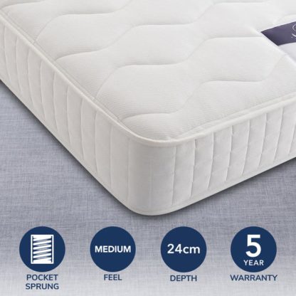 An Image of Silentnight Medium to Firm 1000 Pocket Mattress