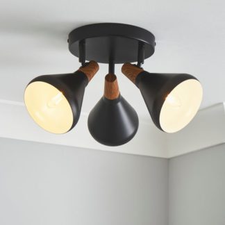 An Image of Elements Wolston 3 Light Semi Flush Spotlight