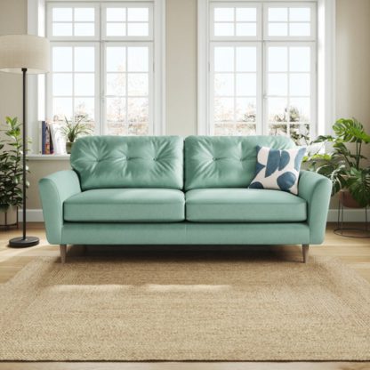 An Image of Sven Opulent Velvet 4 Seater Sofa