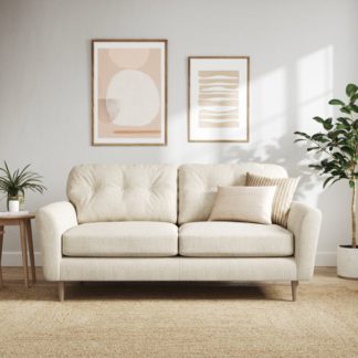 An Image of Sven Chunky Tonal Weave 3 Seater Sofa