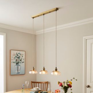 An Image of Lucille 3 Light Adjustable Diner Ceiling Light