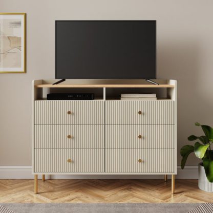 An Image of Georgi 6 Drawer Chest, Natural