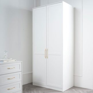 An Image of Austen Double Wardrobe, White