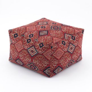 An Image of Hester Kilim Cube Pouffe