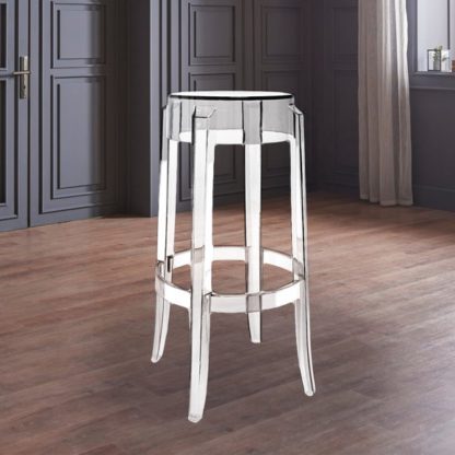 An Image of Fusion Living Ghost Style Bar Height Bar Stool