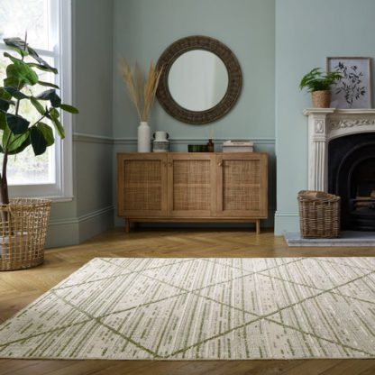 An Image of Diamond Tufted Washable Rug