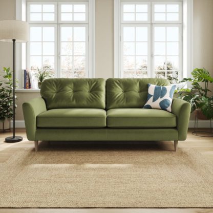 An Image of Sven Opulent Velvet 4 Seater Sofa