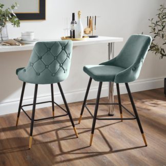 An Image of Ariana Bar Stool, Velvet