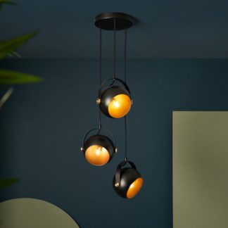 An Image of Olympa Industial 3 Light Cluster Ceiling Light