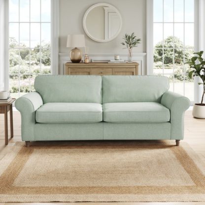 An Image of Flori Soft Chenille 4 Seater Sofa