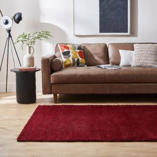 An Image of Cosy Shaggy Rug Mulberry