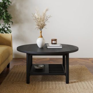 An Image of Khari Round Coffee Table, Mango Wood