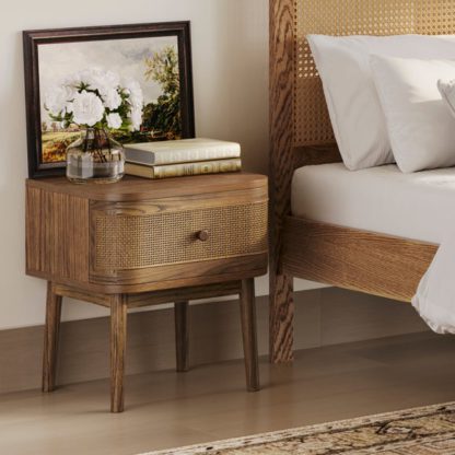 An Image of Return - Callie Bedside Table, Smoked