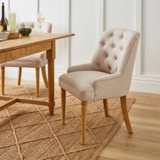 An Image of Beatrice Button Back Dining Chair, Fabric