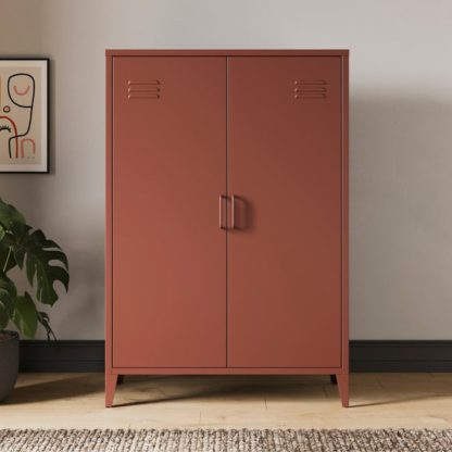 An Image of Helga Metal Tall Sideboard