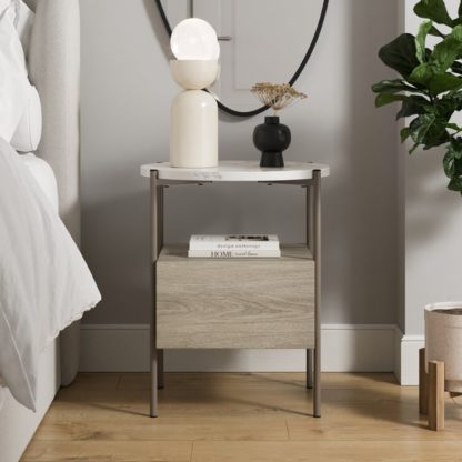 An Image of Elody 1 Drawer Bedside Table