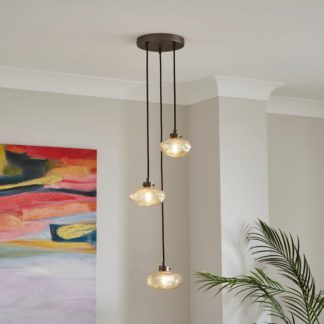 An Image of Lava Industrial 3 Light Cluster Ceiling Light