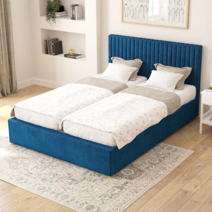 An Image of Grant Plush Velvet Adjustable Bed