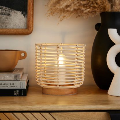 An Image of Emil Rattan Table Lamp