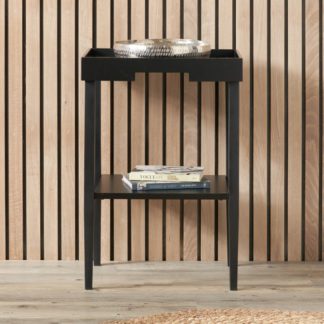 An Image of Marnie Side Table, Black Wood