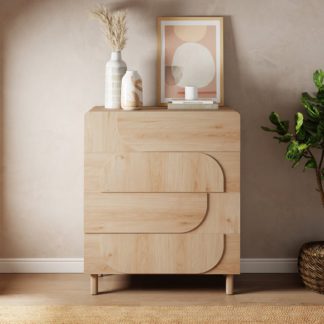 An Image of Aldo 4 Drawer Chest, Light Oak