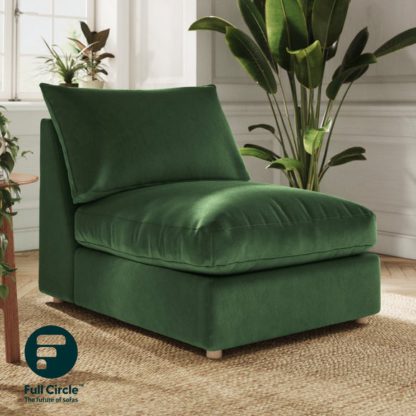 An Image of Full Circle Austin Tonal Weave Modular Armless Sofa Piece