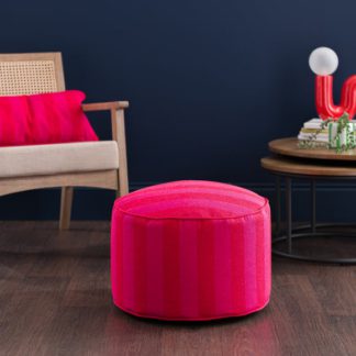 An Image of Elements Sutton Stripe Pouffe