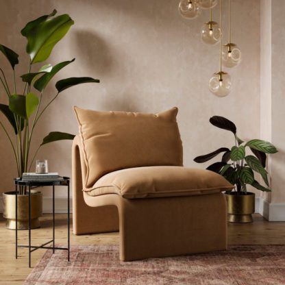 An Image of Rayner Velvet Accent Chair