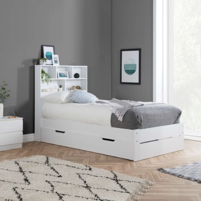 An Image of Alfie Storage Bed Frame White