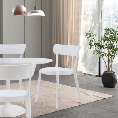 An Image of Fusion Living Plastic Bistro Dining Chair