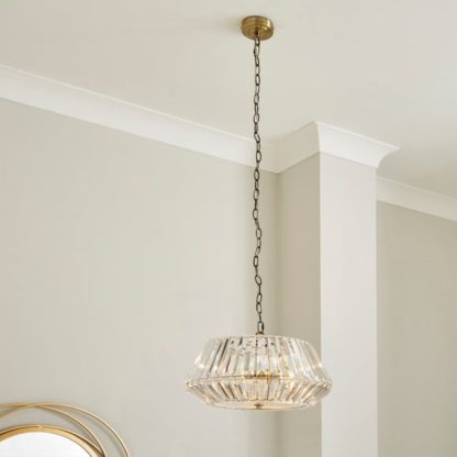 An Image of Hurley 3 Light Adjustable Diamond Pendant Light