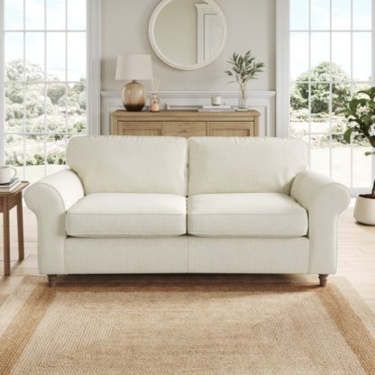 An Image of Flori Chunky Chenille 3 Seater Sofa