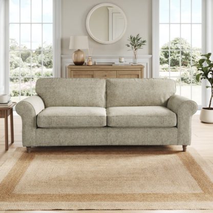 An Image of Flori Chunky Chenille 4 Seater Sofa