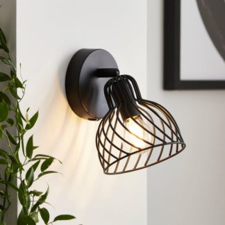 An Image of Austin Industrial Adjustable Mushroom Wall Light