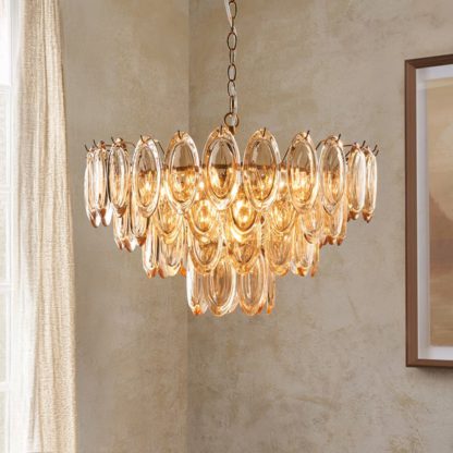 An Image of Dusk 9 Light Adjustable Chandelier