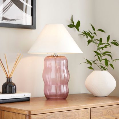 An Image of Phoebe Abstract Glass Table Lamp