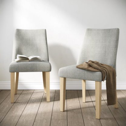 An Image of Cara Set of 2 Dining Chairs, Luna Fabric