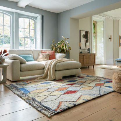 An Image of Navi Premium Hand-Knotted Shaggy Wool Rug