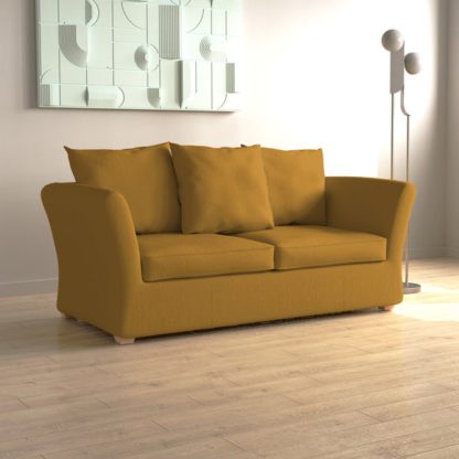 An Image of Emmett Velvet 2 Seater Double Sofa Bed