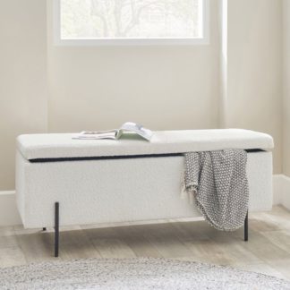 An Image of Catania Boucle Storage Bench