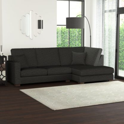 An Image of Carson Deep Sit Vivalife Stain-Resistant Fabric Corner Sofa