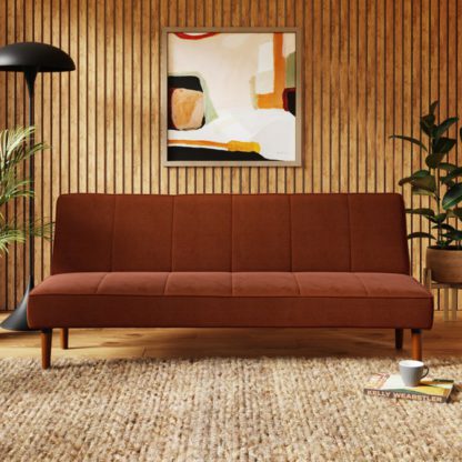 An Image of Niko Velvet Clic Clac Sofa Bed