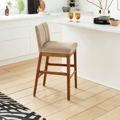 An Image of Delilah Bar Stool, Velvet