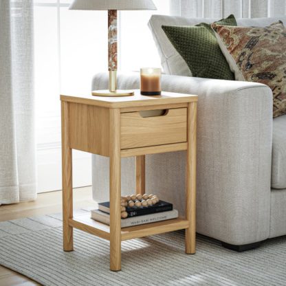 An Image of Florida Lamp Table, Oak Effect