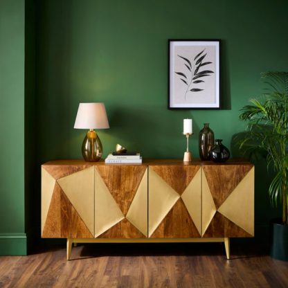 An Image of Zadie Extra wide Sideboard, Mango Wood