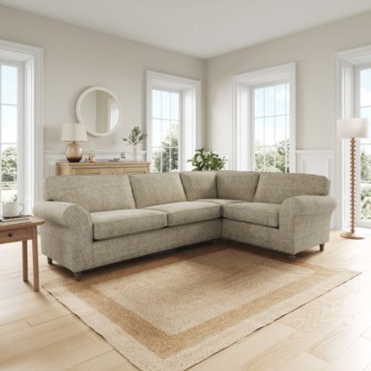 An Image of Flori Chunky Chenille Corner Chaise Sofa