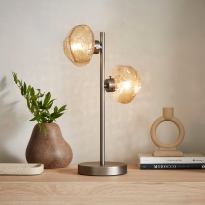 An Image of Lava Industrial 2 Light Table Lamp