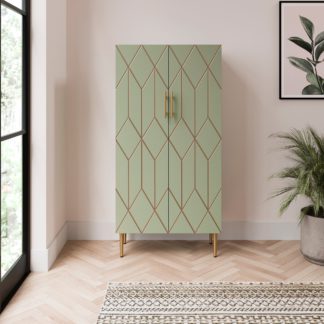 An Image of Tess Tall Sideboard/Drinks Cabinet Sage