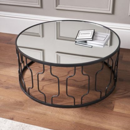 An Image of Caprisse Coffee Table, Mirrored Glass