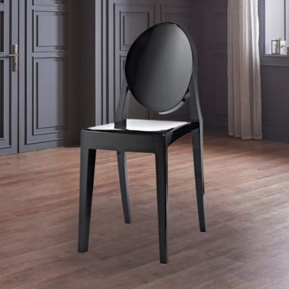 An Image of Fusion Living Ghost Style Plastic Victoria Dining Chair